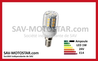 Ampoule LED 24V 1W E14